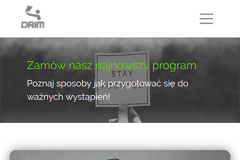 Wersja mobilna strony głównej